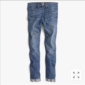 JCrew Vintage Crop Jeans with Step Hemp